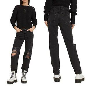 NWT New $98 Free People We The Free Lasso High-Rise Black Jeans Size 26